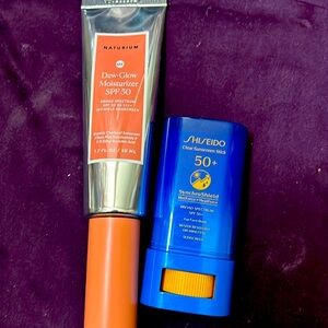Sunscreen set Naturium & Shiseido